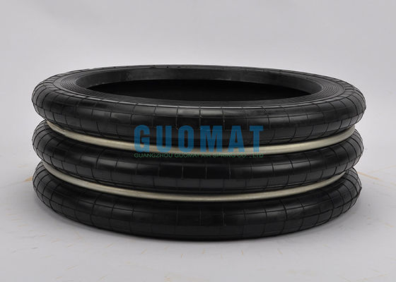 Amortiguación de aire con resorte industrial enrollada de aire del triple de goma del amortiguador S-200-3R para la punzonadora de Yokohama