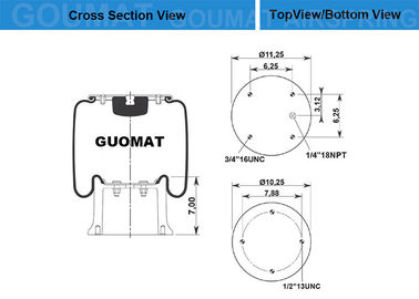 TRIÁNGULO 8370 de las amortiguaciones de aire con resorte del camión 1110.5-21A370 -- SOLDADURA DE LA CIUDAD/# 0550-00080 SIN IGUAL