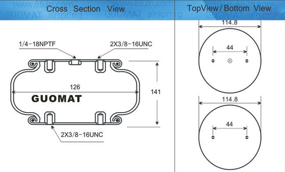 Fuente de aire Firestone W013587725 GUOMAT 1B5725 Golpe de aire de una sola carrera con una sola cuerda