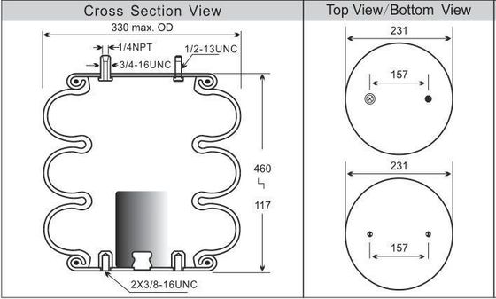 W01-358-8029 Actuador de aire con suspensión de piedra de fuego de aguas termales