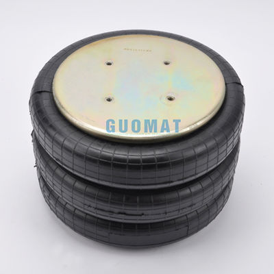 Suspensión de caucho Primavera de aire 381mm de altura Triple enroscado aire Bellow