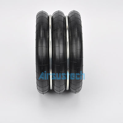 Actuación de aire triple enroscada con aro