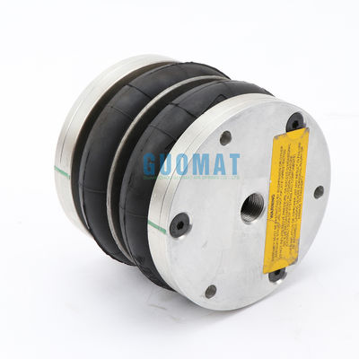 Dunlop Doble Enroscado Primavera de aire 4 1/2X2 de caucho con placa de aluminio