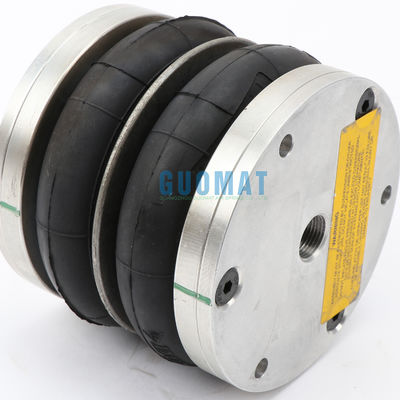 Dunlop Doble Enroscado Primavera de aire 4 1/2X2 de caucho con placa de aluminio