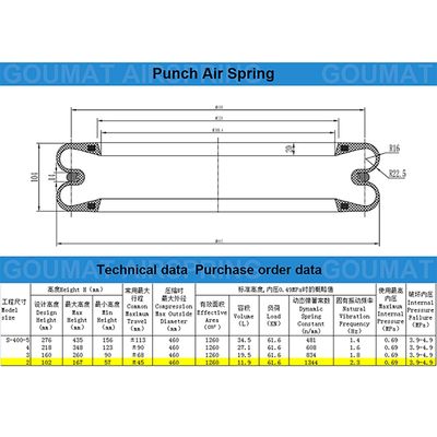 Yokohama S-400-2R S400-2R Guomat F-400-2 Prensa de punción de caucho de aire