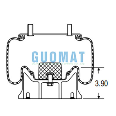 W01-358-8723 Firestone 1T17B-5 Primavera de suspensión de aire activa para camiones Reducción del choque