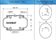 Las amortiguaciones de aire con resorte del rito del paseo refieren a no. de GUOMAT: el caucho 1B6080 grita el diámetro Φ165mm del max