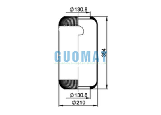 644N Contitech Baños de aire de caucho 1E21 Phoenix Autobús Primavera de aire para Mercedes Benz A0003270101