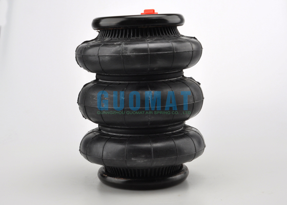 Triple aire enroscado de resorte 117mm-460mm de carrera de caucho industrial de aire de choque para recoger