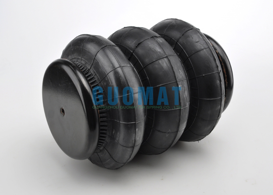 Triple aire enroscado de resorte 117mm-460mm de carrera de caucho industrial de aire de choque para recoger