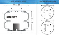 Pedernal industrial Goodyear 2B14-383 de la amortiguación de aire con resorte W01-358-7557 a FD530-35
