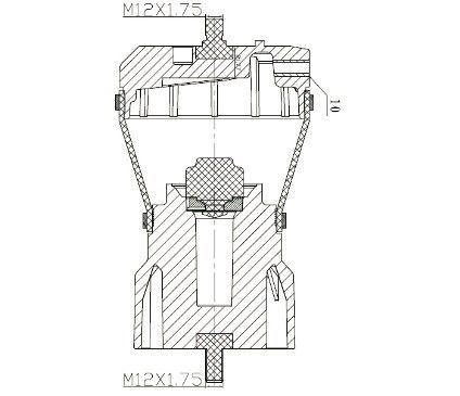 Cabina de acero de caucho de plástico absorbente de choque de aire IVE-CO Frente OEM 41019150 / 8169050 EUROTECH Eurostar