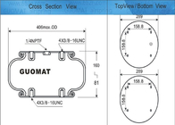 Los bramidos de dos capas W01-M58-6101 escogen la entrada de aire enrollada de la amortiguación de aire con resorte GUOMAT NO.1B53014 1/4 NPT