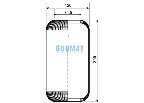 Carro de Land Rover RKB101460BL Range Rover -1993-1995 de la amortiguación de aire con resorte de 1E06-A Phoenix