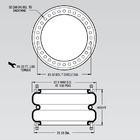 La amortiguación de aire con resorte del pedernal W01-358-7230 diseña 215 de dos capas refiere a Contitech FD 2870-30 RS