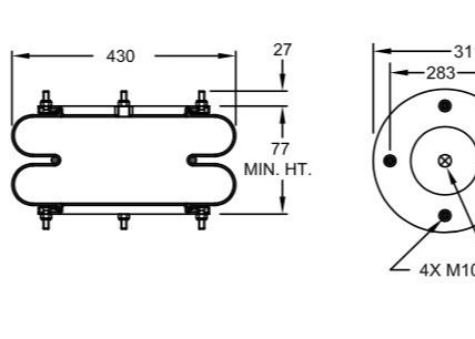 El ayudante de la elevación de aire W01-R58-4067 empaqueta SP 1557 WEWELER USN 510008DX de DUNLOP
