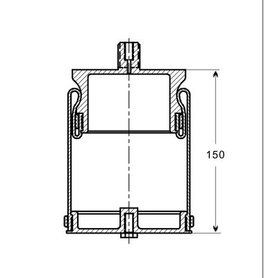 Amortiguador de choque del aire del taxi de Front Air Suspension Kits Rubber para Kolben FAW J6 V3