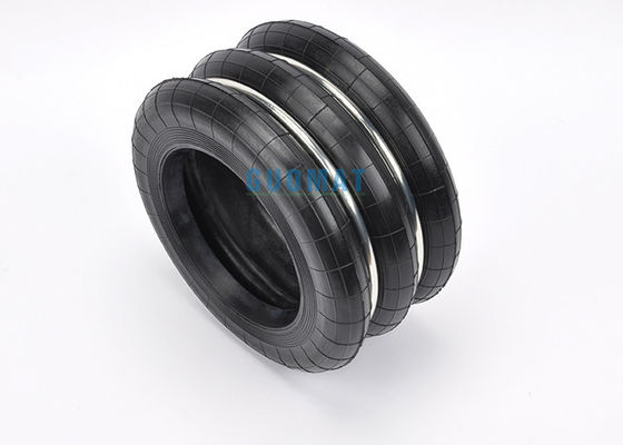 El triple industrial durable de la amortiguación de aire con resorte enrolló la suspensión de goma del paseo del aire del reemplazo del saco hinchable