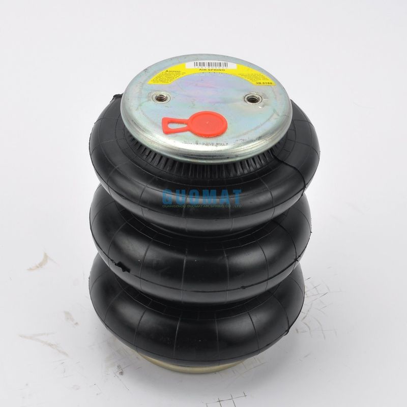 Cubierta de aire de tres vueltas, suspensión de resorte, entrada de aire de gas 1/2NPT para remolque de piezas de automóviles