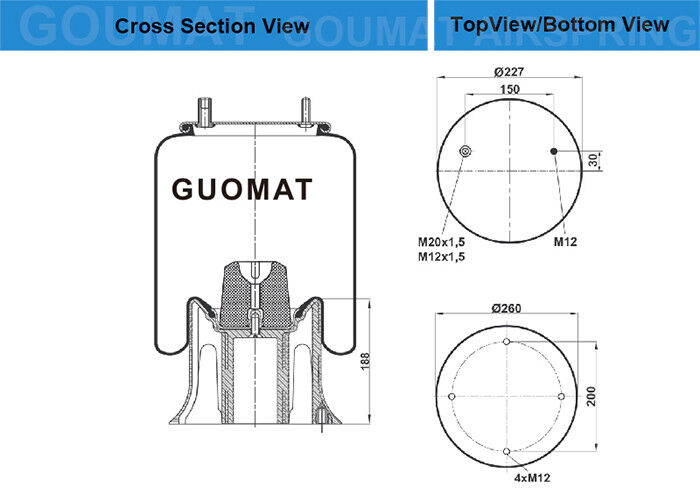 11382 airbagues del rito del paseo del pedernal de Granning para el camión W01-681-9242 15699
