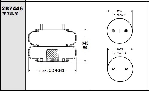 W01-358-7446 amortiguación de aire con resorte industrial del pedernal 22C-1.5 para Watson y Chalin # AS-0005