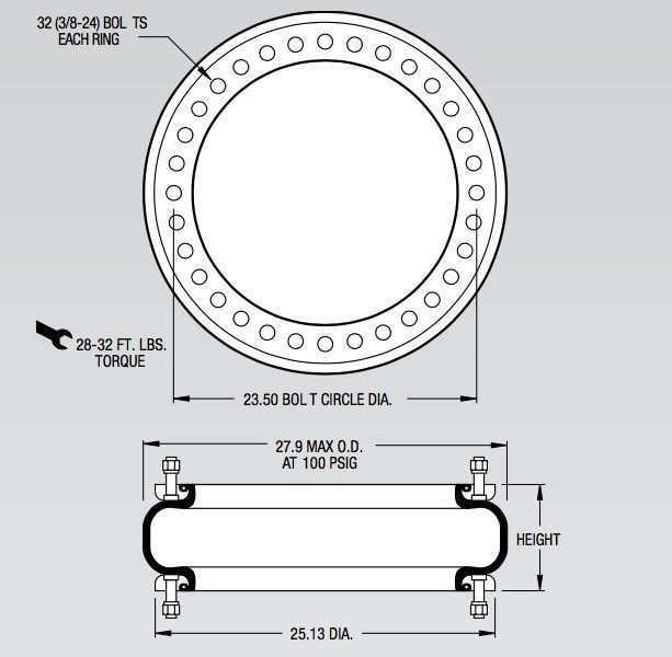 Pedernal de alta resistencia industrial W01-358-7737 de la construcción de la amortiguación de aire con resorte del FS 2870-16 RS Alemania CONTITECH