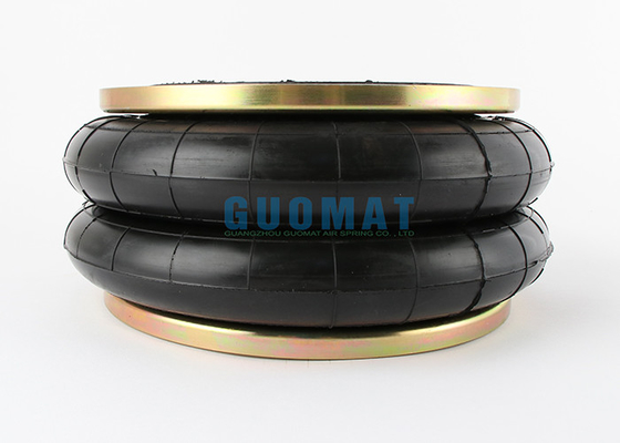 Airbag industrial de goma enrevesado doble Guomat 12X2 de la amortiguación de aire con resorte con el anillo del reborde