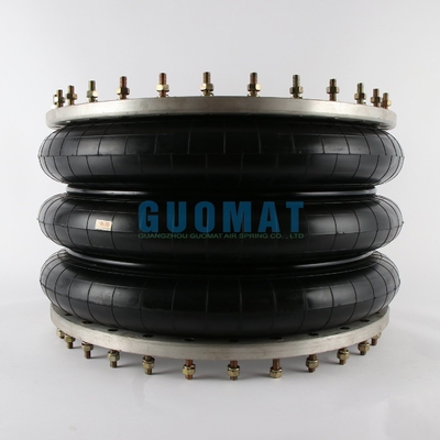 GUOMAT 3H630376 Primavera de aire de tipo enroscado triplo industrial con anillo de brida