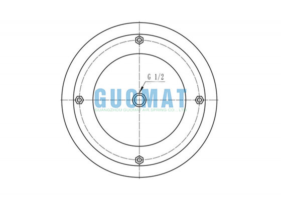 14 pedernal industrial M/31143 Norgren de la asamblea W01-R58-4065 de amortiguación de aire con resorte 1/2x3 para el equipo del sacador