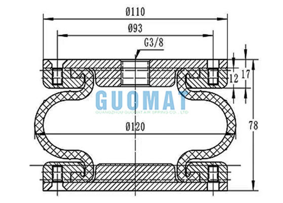 4.5X1/4 1/2" X 1 DUNLOP Placa de caucho industrial de aguas de caucho SP2334