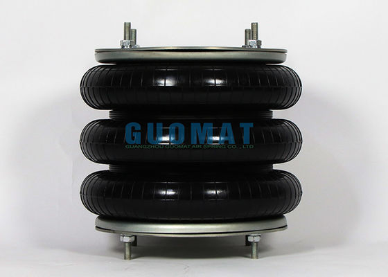 10X3 Primavera de aire triple enroscada W01 R58 4059 almohadas de aire de conexión de brida de piedra para reducir las vibraciones