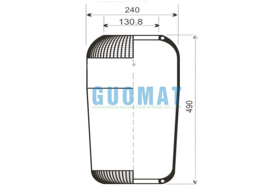 713N Contitech Muelle neumático de autobús 9066 Goodyear Reemplazo de fuelle de aire de goma Proveedor