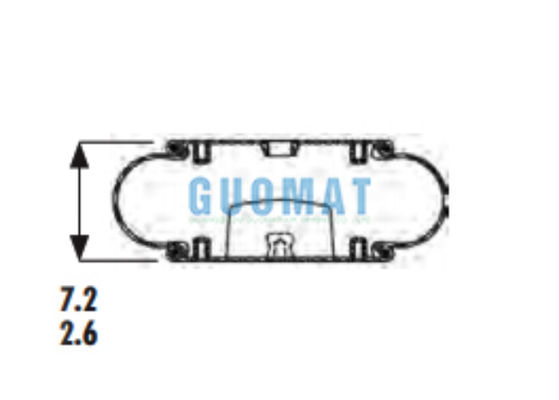W013586920/W013587043 Primavera de aire de caucho de piedra de fuego 1B12-305 Goodyear Industrial Air Bellow