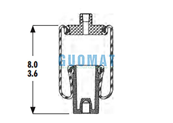 1S3-011 Goodyear Cab Air Spring W02-358-4001 Firestone Absorbedor de choques de aire