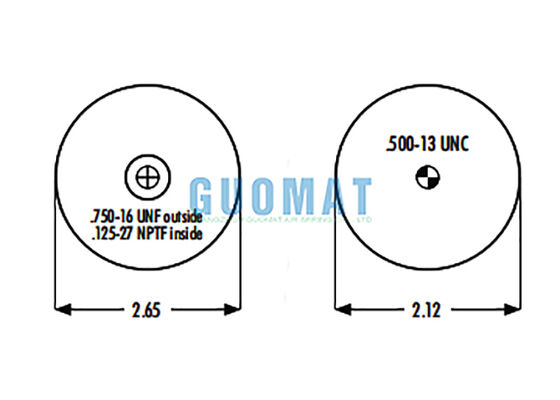1S4-008 Cabina Goodyear Absorbedor de choques de resorte de aire W02-358-7010 Suspensión de aire Firestone