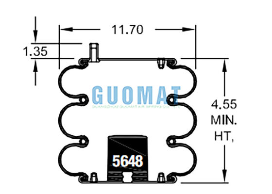 FT 330-29 703 Contitech Bolsas de aire industriales W01-358-7990 Fuelles de aire neumáticos Firestone