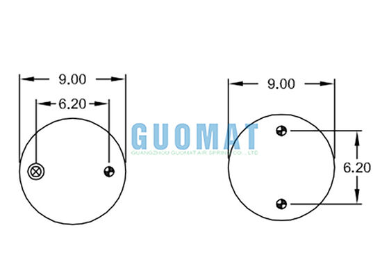 FT 330-29 703 Contitech Bolsas de aire industriales W01-358-7990 Fuelles de aire neumáticos Firestone