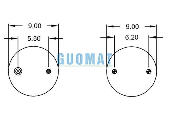 Resorte Neumático de Triple Convolución W01-358-8016 Bolsas Amortiguadoras de Aire para Suspensión Firestone