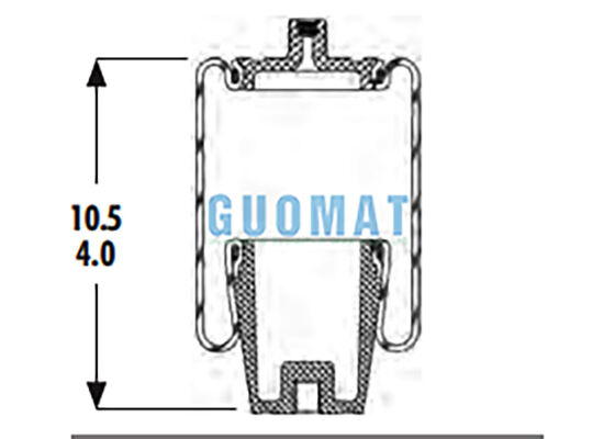 1S4-056 Goodyear Suspensión Air Spring Reemplazo W023587040 Firestone Cabina Bolsa de aire
