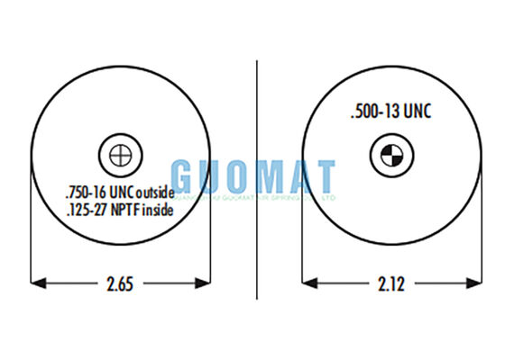 1S4-056 Goodyear Suspensión Air Spring Reemplazo W023587040 Firestone Cabina Bolsa de aire