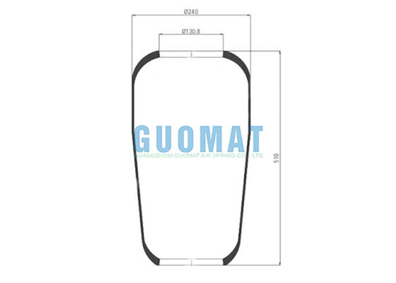  706 N1 Contitech Bus Air Spring 76797 Rubber Bellow MAN 81.43601.0096