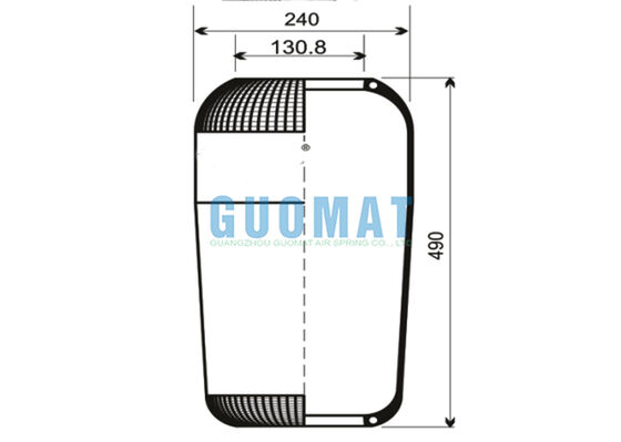 713N Muelle Neumático Contitech 72296 Fuelles Neumáticos V1F21D VIBRACOUSTIC