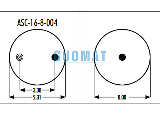 1R8-034 Goodyear Truck Suspension 566-16-3-007 Rolling Lobe Air Spring For GMC 10530086