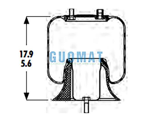 566-18-3-004 Muelle Neumático Goodyear para Suspensión de Camión 1R9-003