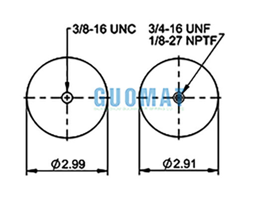 1S4-234 Goodyear Suspension Air Spring 579-08-1-004/579-08-7-317 Sleeve Type Shock Absorber