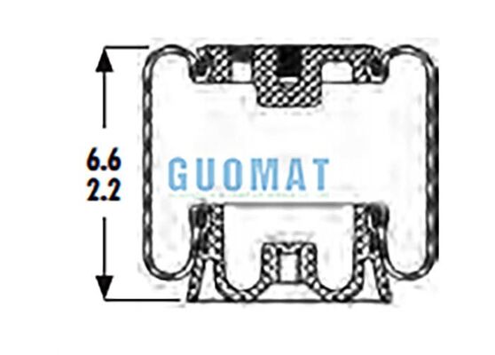 Goodyear 1S4.5-121 Cab Air Spring With Piston ASC-08-7-157 Replacement Sleeve Air Bag
