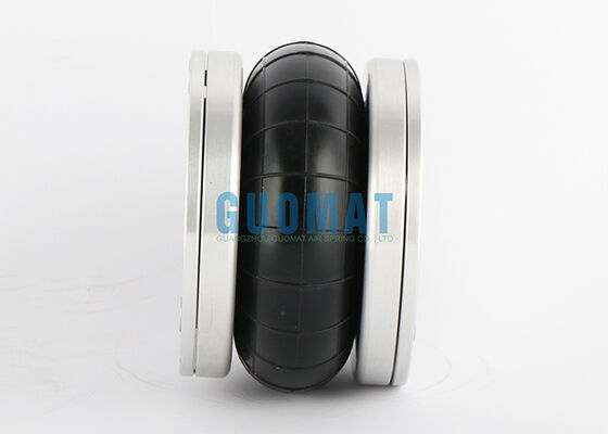 4 1/2 "x 1 caucho Bellow FS 44-5 DI CR Contitech Pneumático de choque de aire con placa de cubierta de aluminio