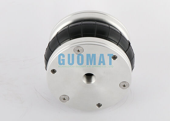 4 1/2 "x 1 caucho Bellow FS 44-5 DI CR Contitech Pneumático de choque de aire con placa de cubierta de aluminio