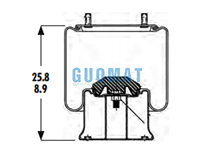 1R14-201 Resorte neumático para camión de servicio pesado Goodyear 566-28-3-020 Sistema de suspensión neumática