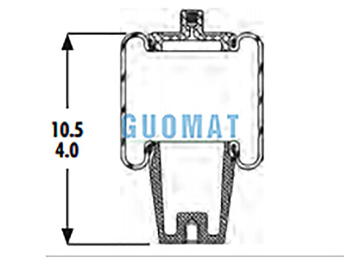 1S4-008 Cabina Goodyear Absorbedor de choques de resorte de aire W02-358-7010 Suspensión de aire Firestone